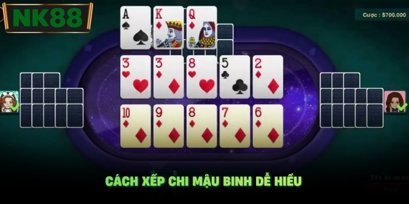 Cách xếp chi Mậu Binh dễ hiểu