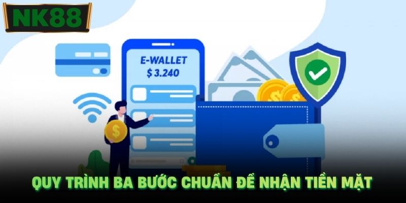 Quy trình ba bước chuẩn để nhận tiền mặt